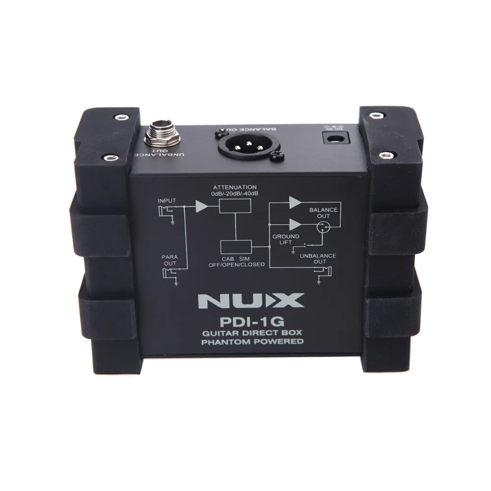 NUX PDI-1G гитары прямого впрыска Phantom power Box аудио микшер Para Out