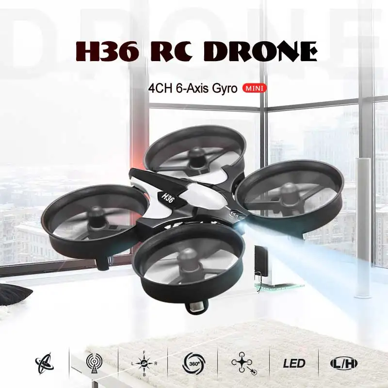 JJRC H36 2 4 ГГц CH 6 осевой гироскоп 3D сальто Портативный мини дрона с дистанционным