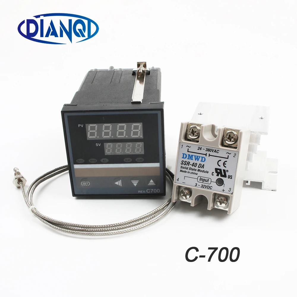 Бесплатная доставка релейный выход ПИД регулятор температуры двойной цифровой с