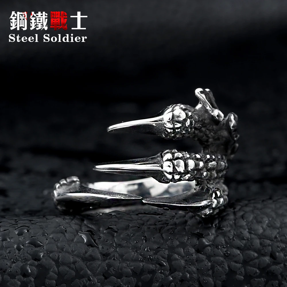 Сталь солдат панк Нержавеющая сталь Мужской двигатель череп кольцо для мальчика
