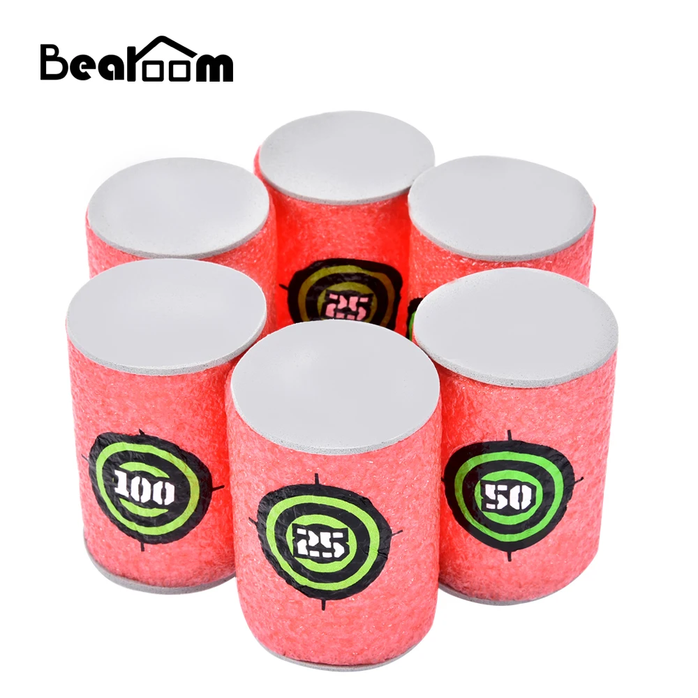 Bearoom 6 шт. Airsoft Пистолетная Пуля пистолеты Target Dart стрельба Дартс пены пистолет EVA