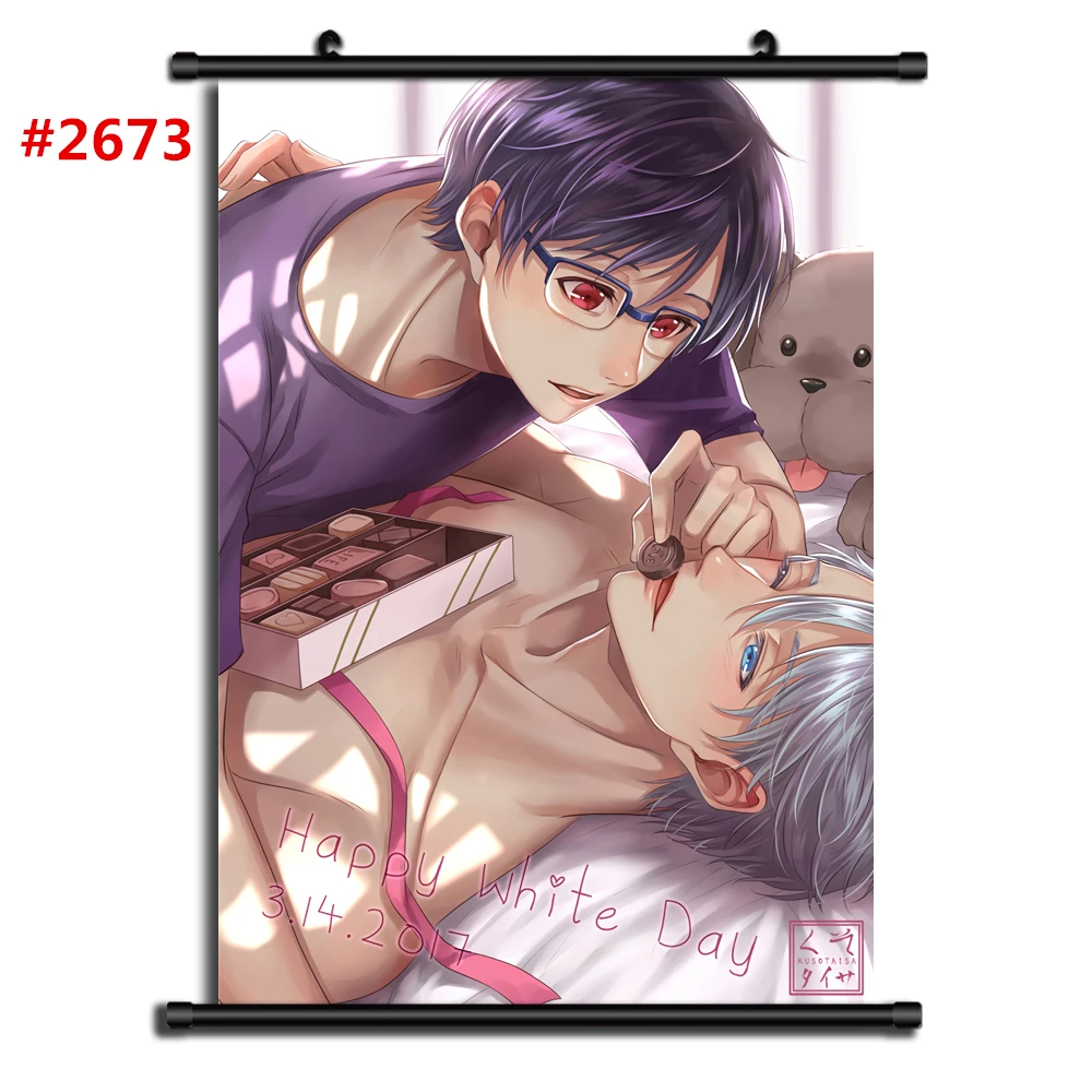 2673 Yuri On Ice Аниме Манга настенный плакат свиток EF - Цвет: 2673