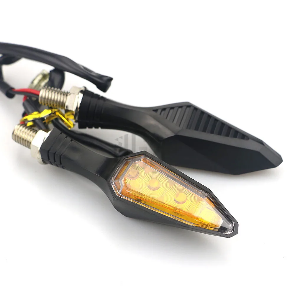 Мотоцикл левый и правый поворотные сигнальные огни Светодиодный янтарный