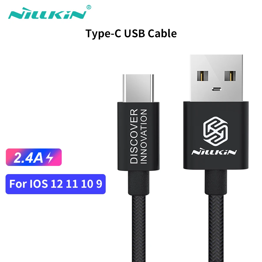 Кабель Nillkin Micro USB / Type C для зарядки и передачи данных USB-кабель Xiaomi Samsung Sony Huawei 100 см