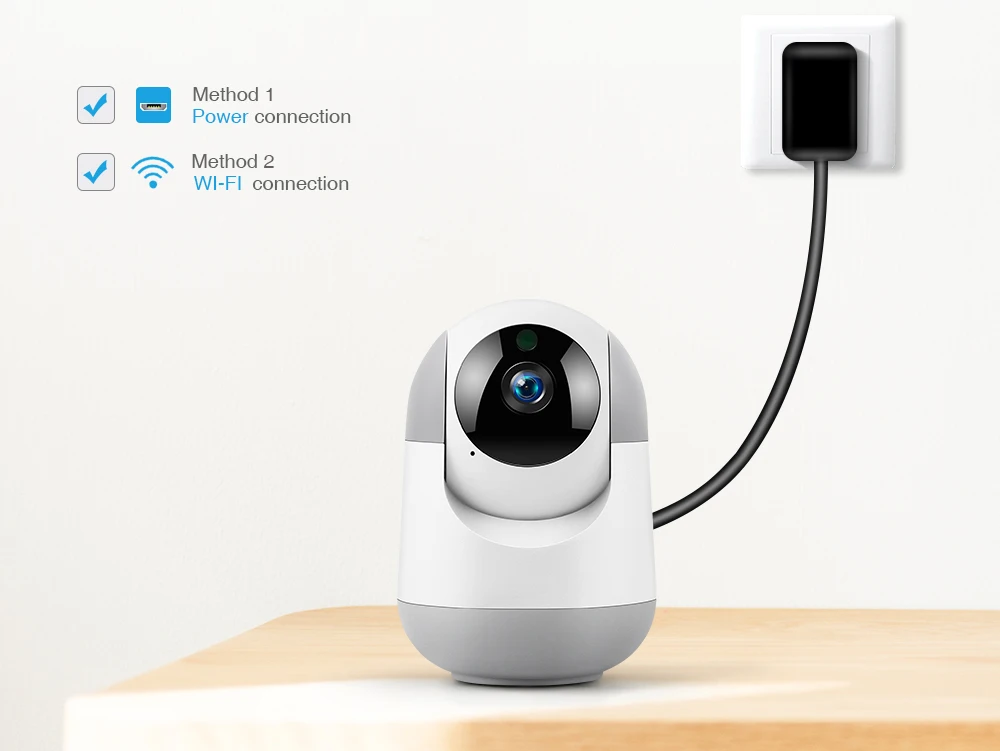 1080P умная камера наблюдения с автоматическим отслеживанием, облачная ip-камера, WiFi, камера безопасности с обнаружением движения, беспроводная камера видеонаблюдения YCC365