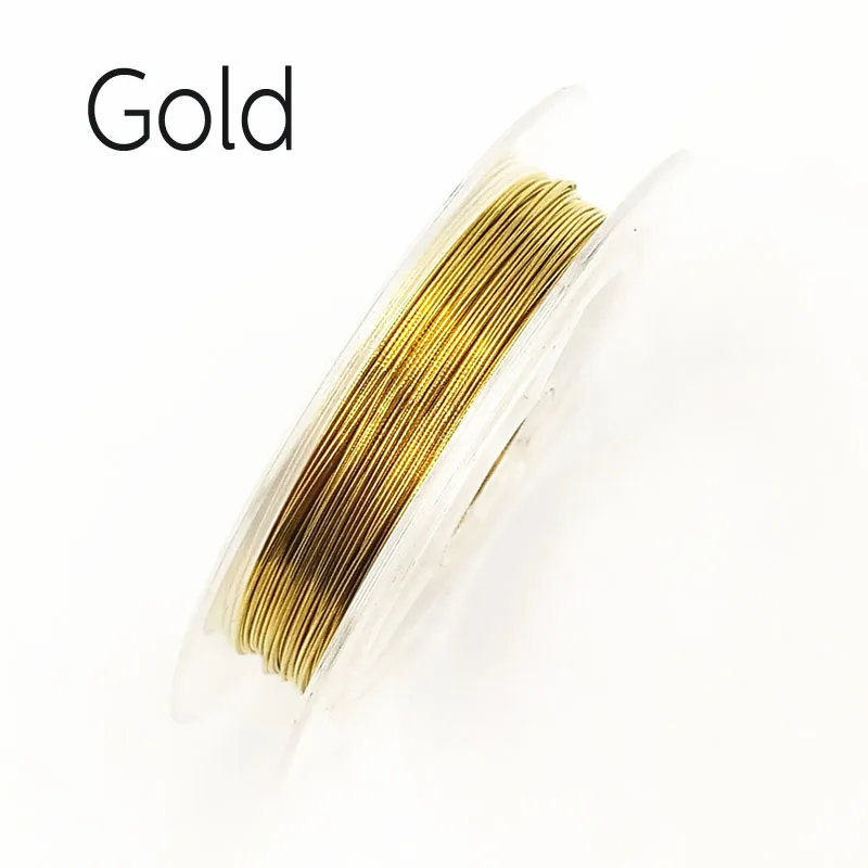 Gold LNRRABC 1 рулон 0,3 мм 10 м мягкая Полезная крепкая медная проволока из сплава DIY ремесло Бисероплетение проволока для изготовления ювелирных изделий шнур аксессуары для струн - Цвет: Gold