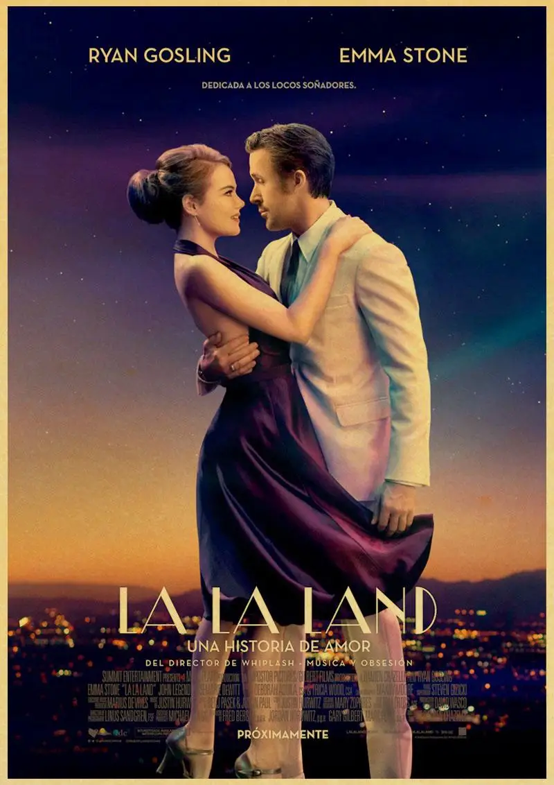 La Land ретро постер винтажный постер настенное украшение художественная крафт-бумага настенные постеры кино украшение дома деко