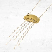 niandi jellyfish necklace gold jellyfish pendant ocean charm beach jewelry mujer necklacependants party accessories ylq0547