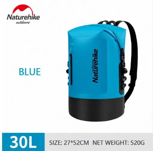 30L Blue Naturehike 20L 30L 40L 420D TPU водонепроницаемые речные треккинговые сумки, сухая сумка для влажного разделения, водонепроницаемая сумка для хранения - Цвет: 30L Blue