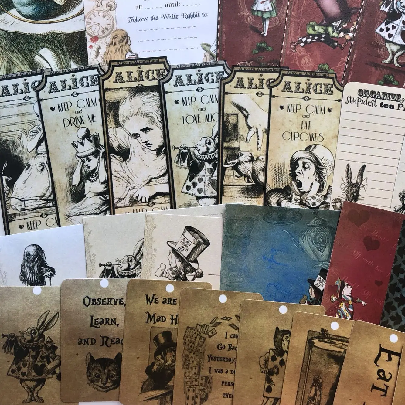 42 шт./упак. винтажная наклейка alice No gum декоративная сделай сам|Канцелярские