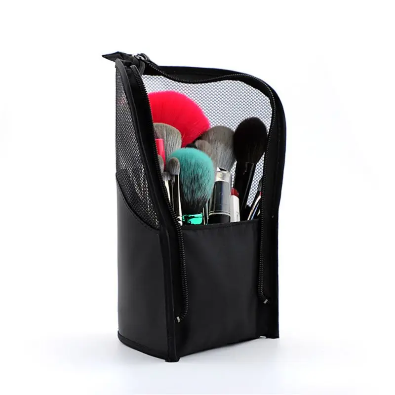 

Zipper Travel Makeup Brush Mesh Bag Empty Organizer Pouch Pocket Holder Kit Practical Cosmetic Case