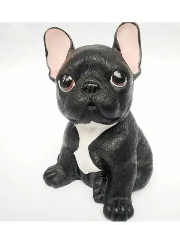 

hang Resin Dog Creative Personality French Bulldog Imitation Cute Dog Living Room Cabinet Ornaments Family Decorative
