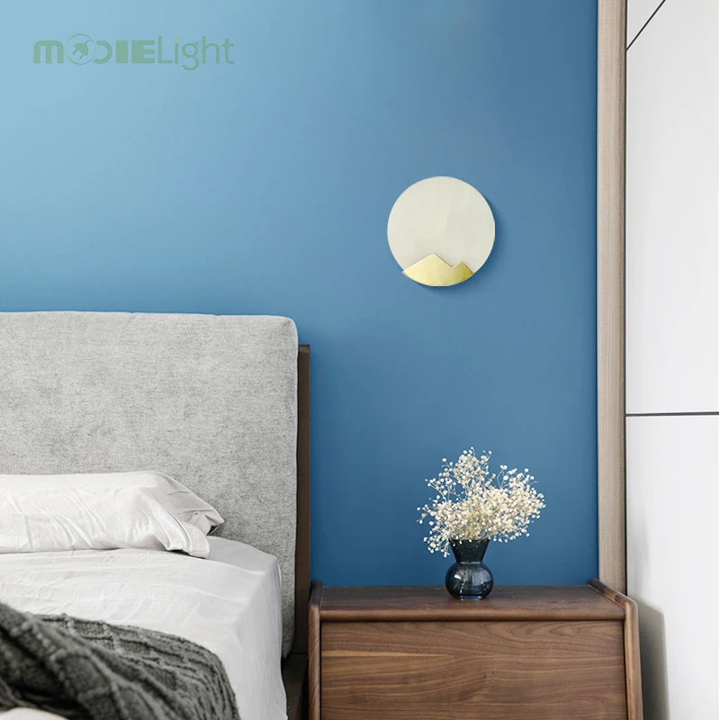 Новый китайский настенный светильник креативный дизайнерский фон прикроватный