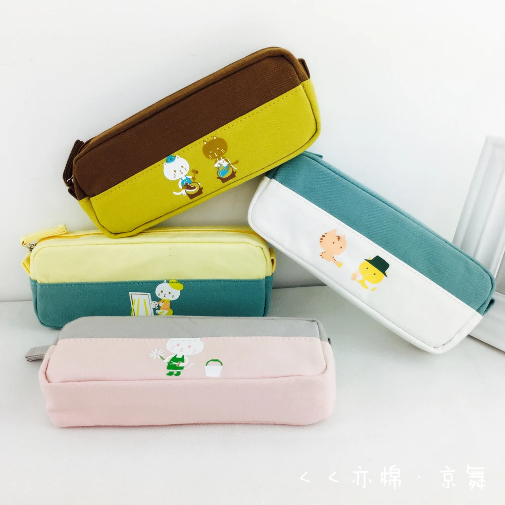 JDANCEC холщовый пенал конфетных цветов в Корейском стиле чехол