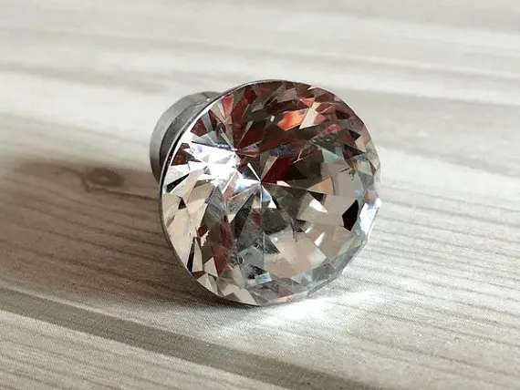 Маленькие стеклянные Хрустальные Ручки/комод ручки рукоятки со стразами ручка
