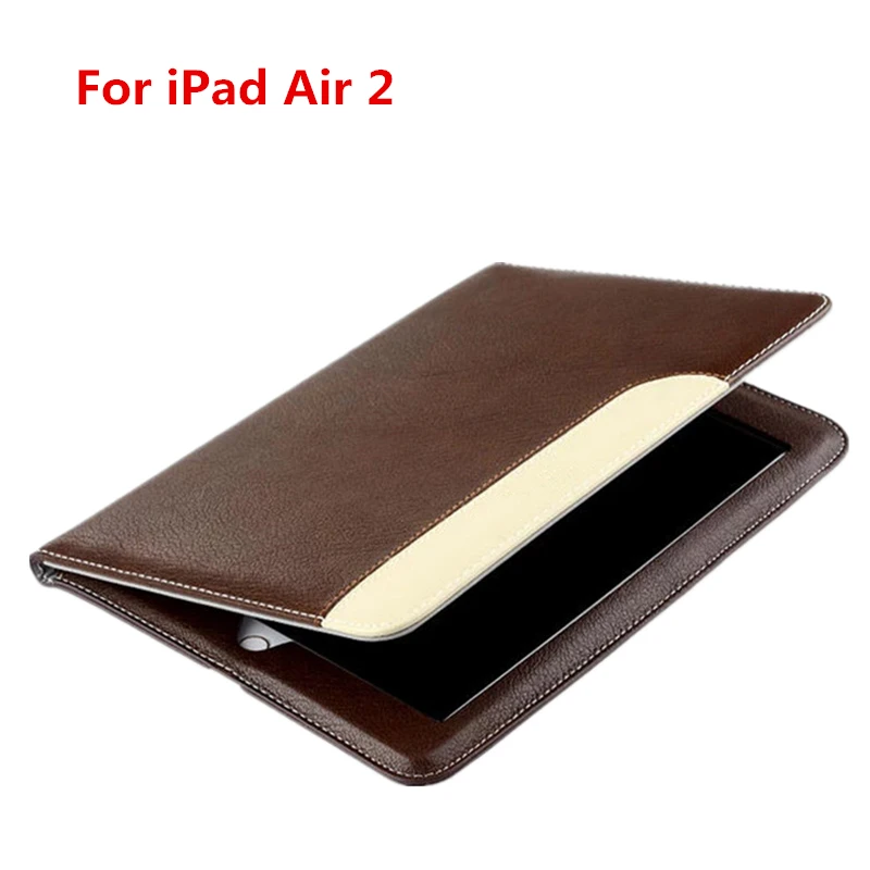 

Dir-Maos для iPad Air 2, роскошный кожаный смарт-чехол, мягкий тонкий кожаный держатель с подставкой, ручной ремень для бизнеса, легкая защита для пе...