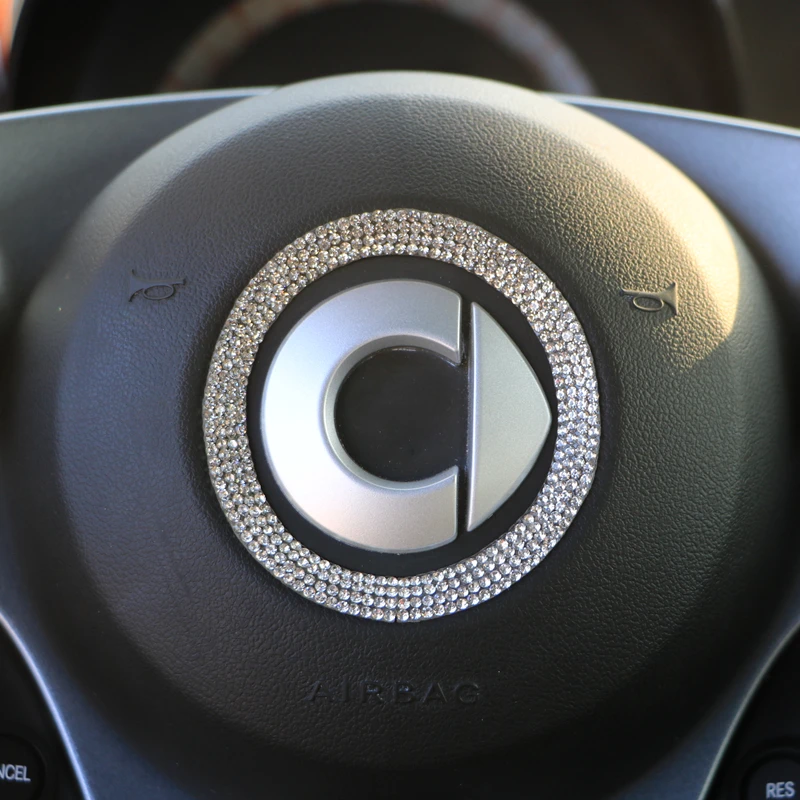 Персонализированные флэш-сверла руля наклейка для Mercedes смарт 453 Fortwo Forfour украшения автомобиля стикеры аксессуары
