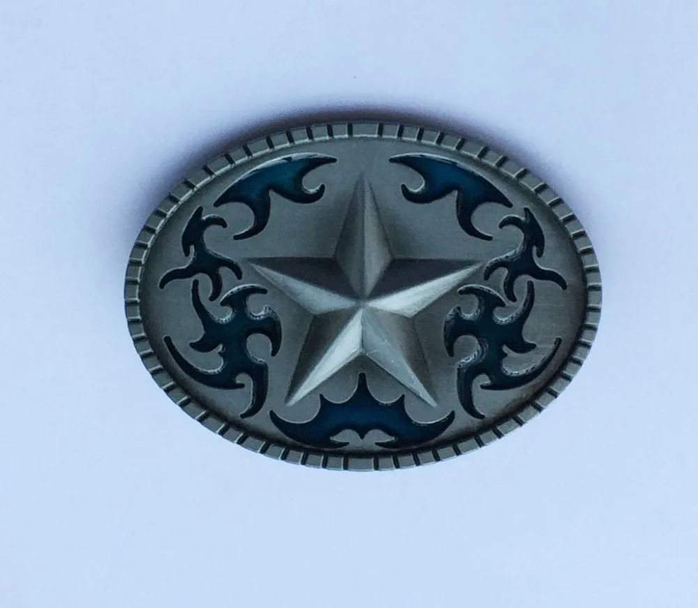 Western Texas Star Belt Buckle By Crazy Fun Metal SW-BY557 suitable for 4cm wideth snap on belt with continous stock | Дом и сад