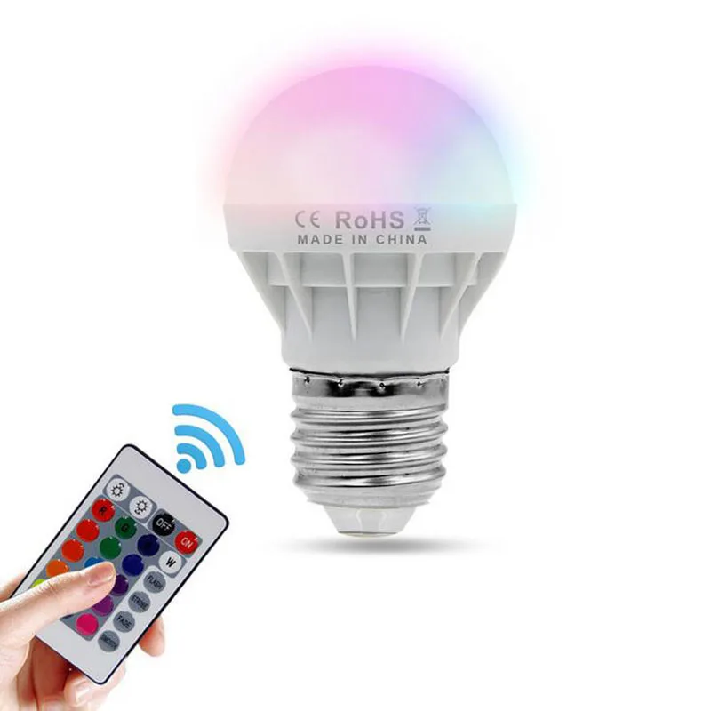 ZUCZUG LED RGB волшебная лампа 6 Вт 9 AC85 265V 220 В Светодиодный прожектор + Ir afstandsbediening