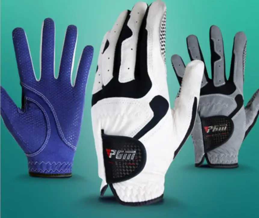 1pcs Golf Gloves Men's Left and Right Hand Soft Breathable Pure Sheepskin With Anti-slip Granules Men 3 color | Спорт и