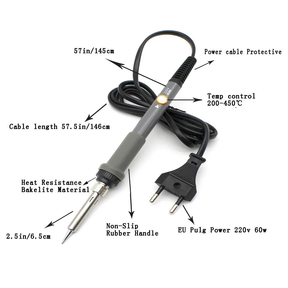 Электрический паяльник с регулируемой температурой точный наконечник сварочный