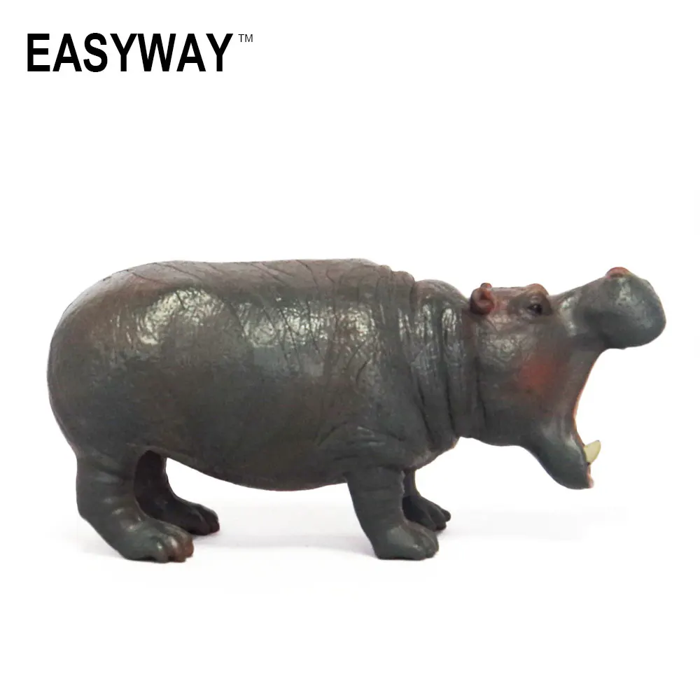 Mr.Froger модель бегемота игрушка искусственный зоопарк милый лес мир ползущие вид