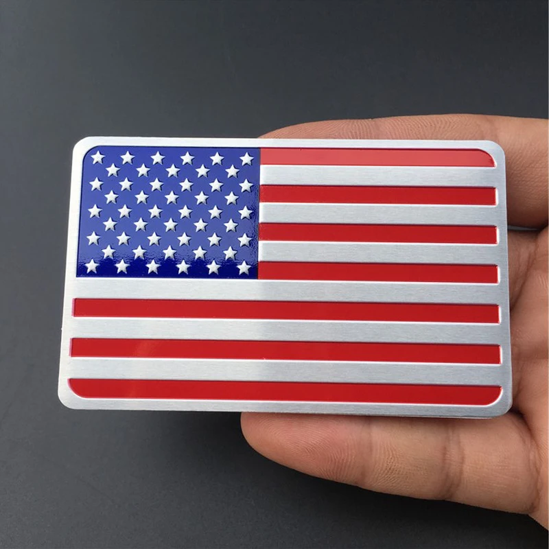 

3D Car Stickers and Decals Metal American Flag Emblem Car Stickers for Car Refitting Stylish Logo Decal Vinyl Auto Accessories