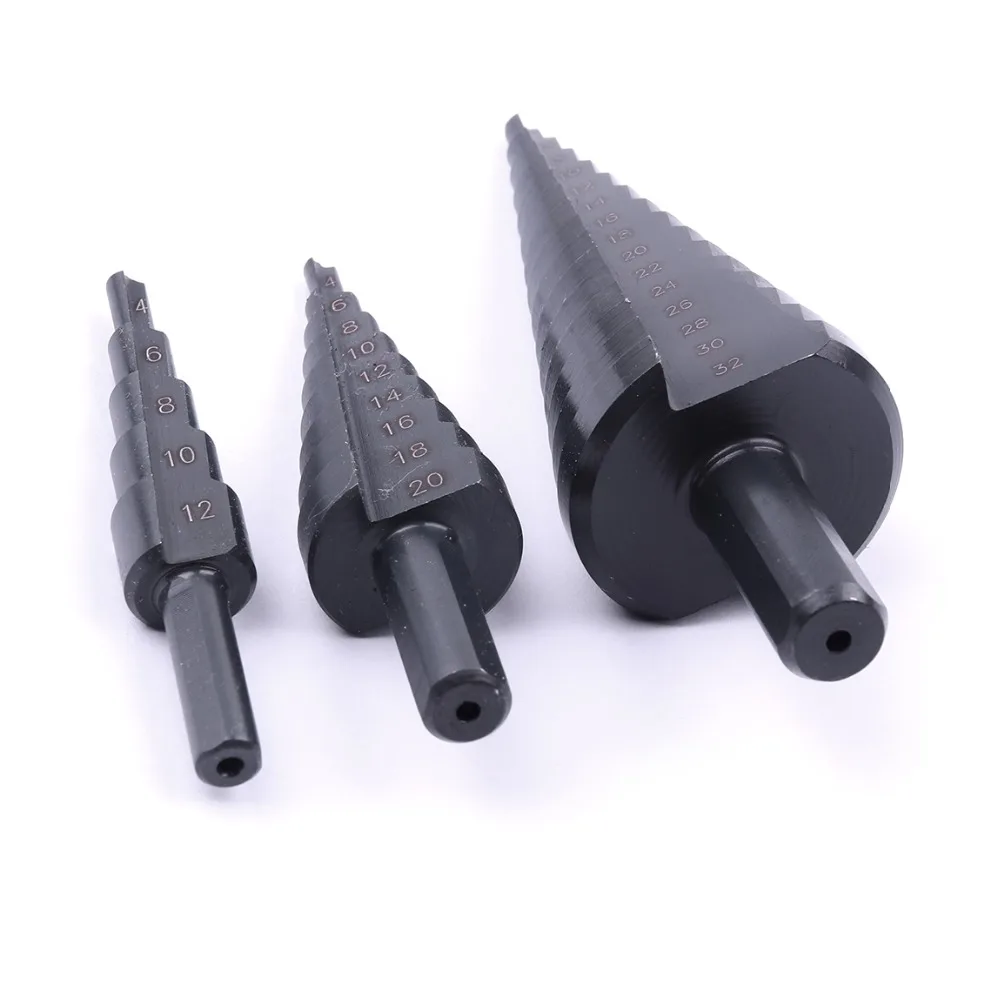 1 шт. ступенчатое сверло из быстрорежущей стали 4 12 мм 20 32 мм|step drill|step drill bitdrill bit |