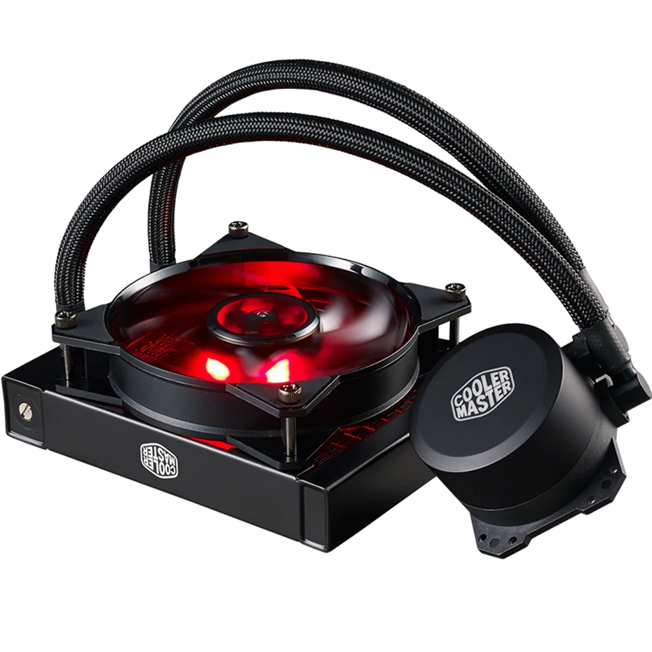 Кулер Cooler Master B120 B240 CPU кулер для воды 120 мм красный светодиод тихий вентилятор для Intel 1155 1156 2011 2066 AMD AM4 AM3 CPU жидкостное охлаждение