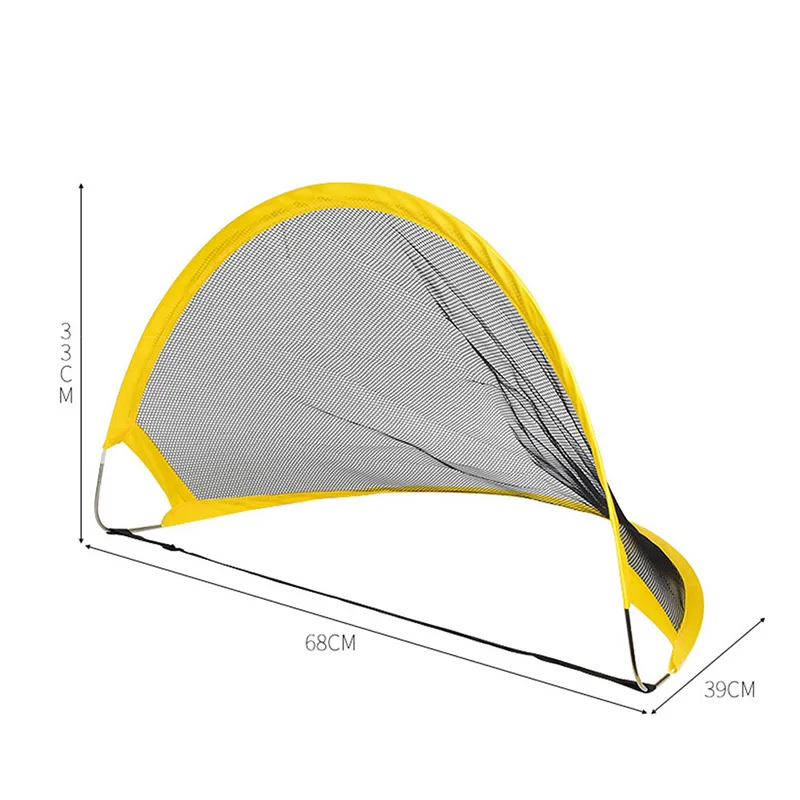

Высокий 2 шт. футбольные ворота с сеткой комплект Складная цель тренировочная сеть палатка для детей для ношения в помещении, детские игрушк...