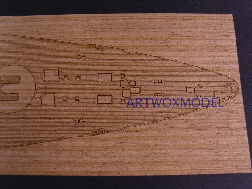 ARTWOX's 05040 немецкий линкор Бисмарк деревянная палуба AW10081