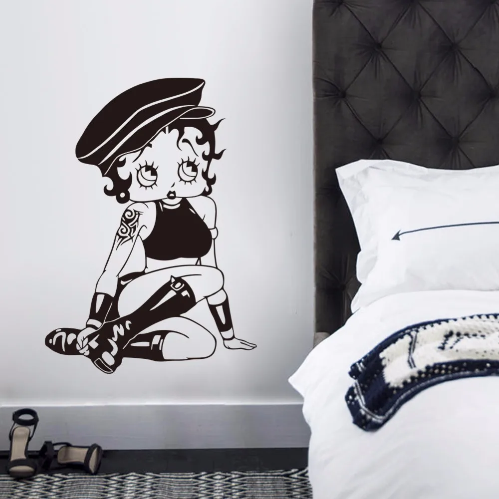 C Книги по искусству Ун звезда Бетти стены Стикеры Betty Boop девочек-подростков дети