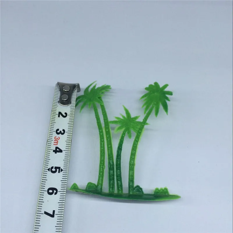 10 шт. Искусственные пластиковые деревья Резьба Моделирование цветы отправить