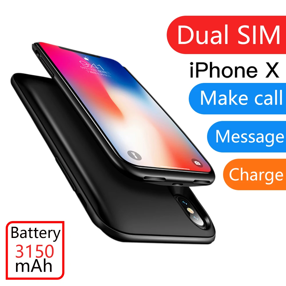 Arvin для iPhone X/XS ультратонкая резиновая рамка две SIM карты два режима ожидания Bluetooth