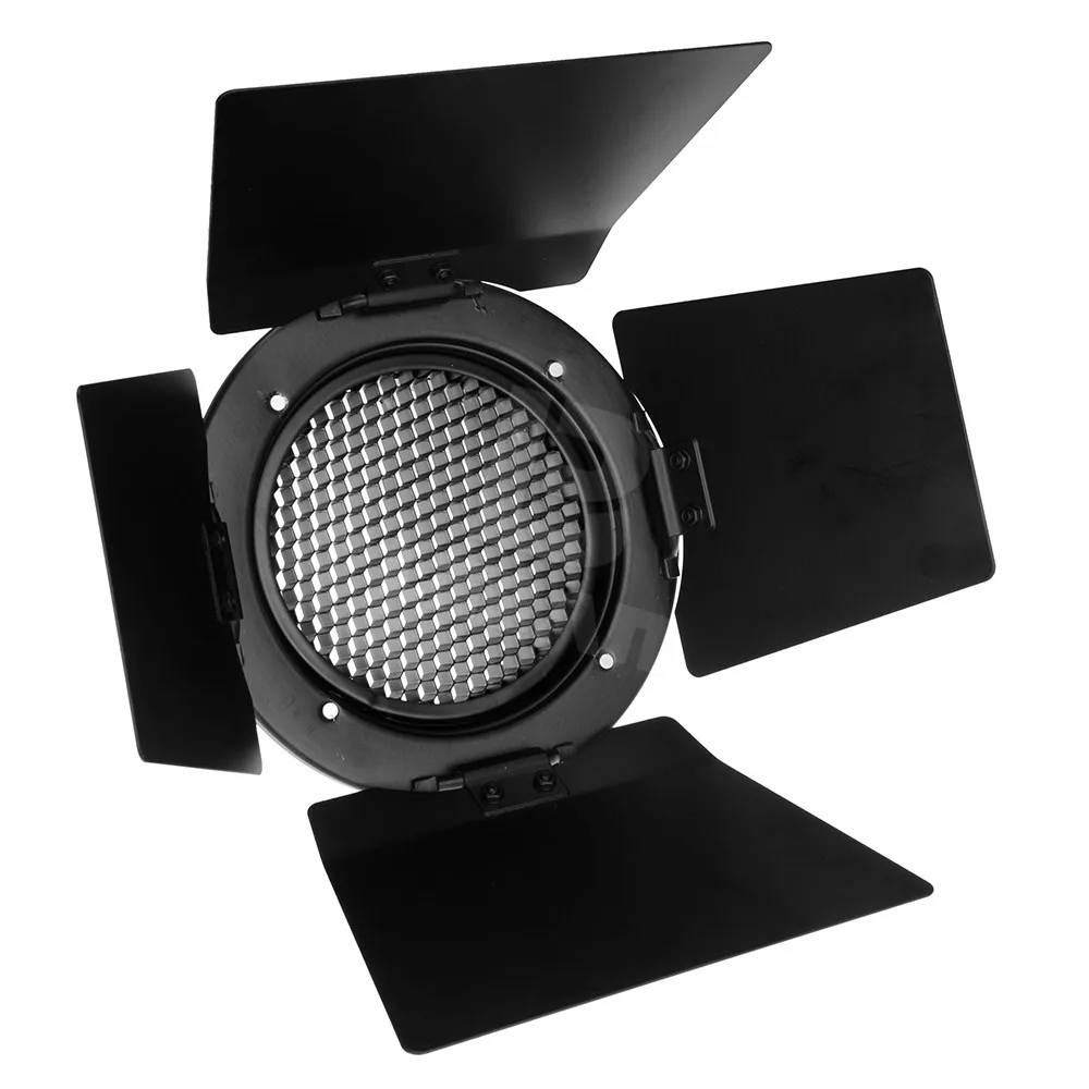 Фонарь с сотовой сеткой и 4 цветными фильтрами для фотостудии|barn door|for photoflash studio kit