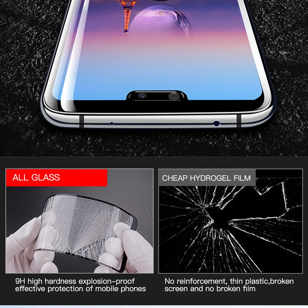 Защитное стекло для Huawei P20 P30 Lite Полное покрытие защитное на Nova 3 3i 4 4E 3E 2i