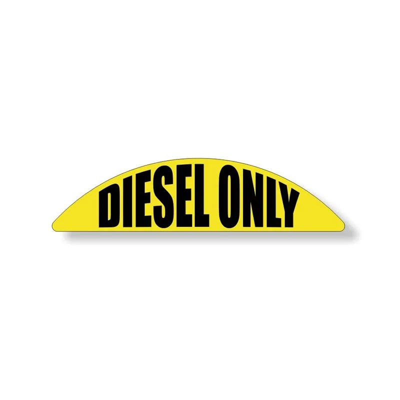 

YJZT 17.4*4.4CM DIESEL ONLY Funny Retro-reflective Car Sticker Decals C1-8254