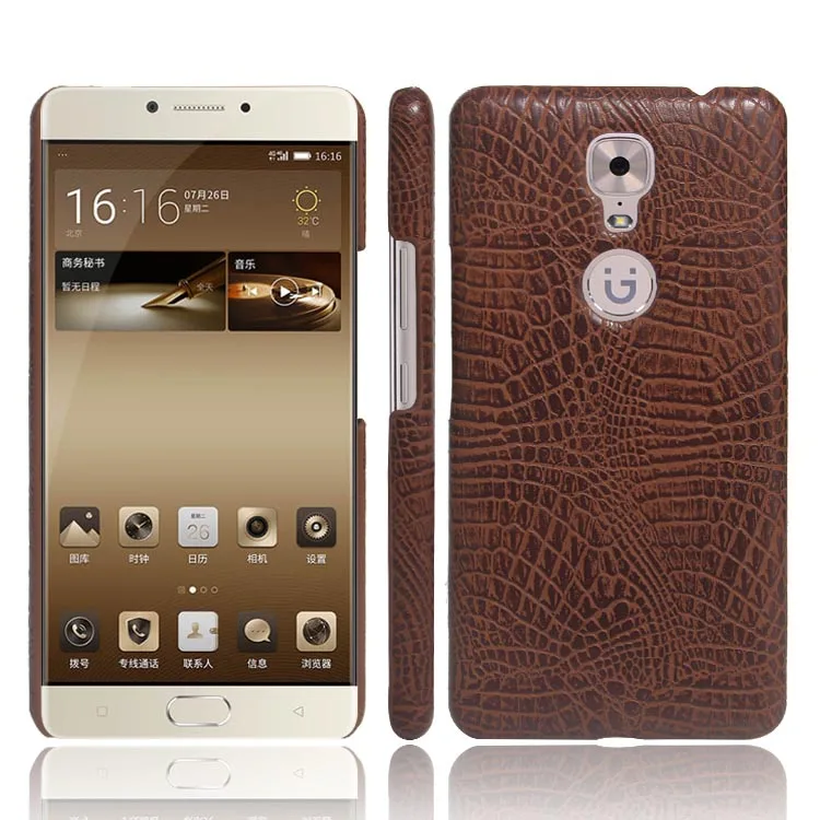 Роскошный чехол SUBIN из искусственной кожи под крокодила для Gionee m6 Plus GN8002S задняя