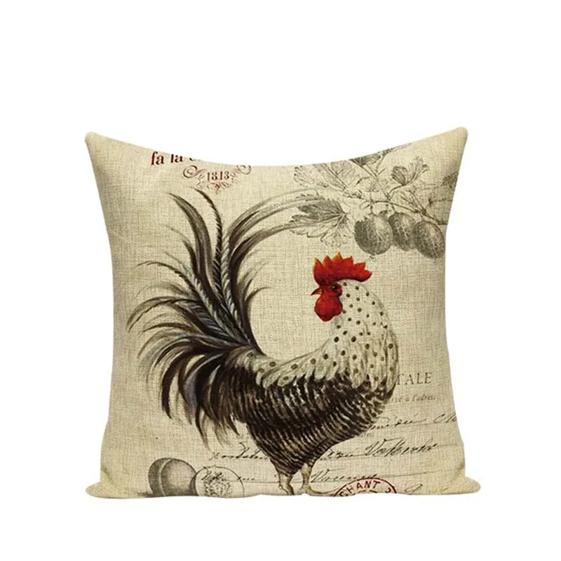 Винтаж член подушек белье декоративная наволочка квадратное сиденье стула