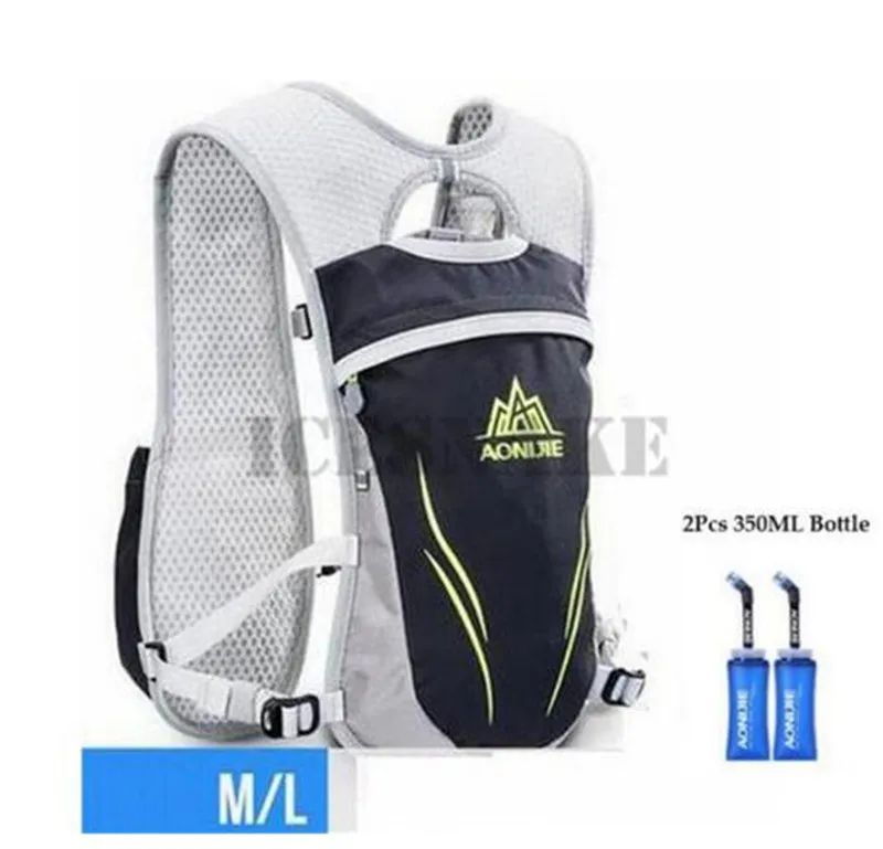 ML black 3 AONIJIE 5.5L гидратация для бега на открытом воздухе сумки для бега походный рюкзак жилет марафон рюкзак для велоспорта - Цвет: ML black 3