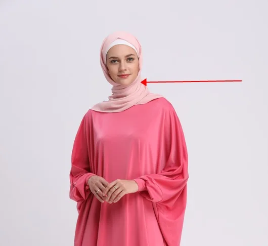 SCARF Повседневное мусульманское абайя рукав летучая мышь Макси платье кардиган свободный длинный халат платья Рамадан Турция Исламская молитва одежда служение - Цвет: SCARF