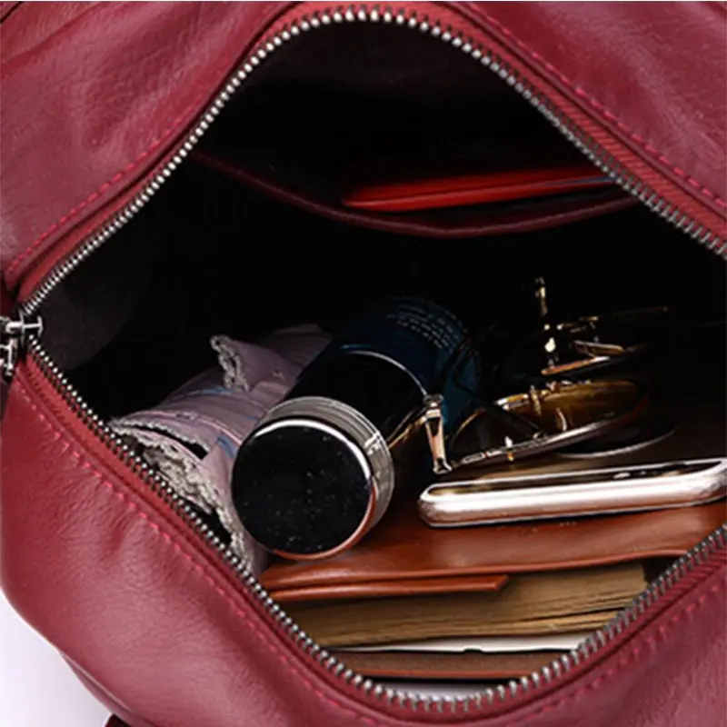 2018 г. новые туфли из натуральной кожи рюкзак мягкой двойная ручка Повседневное