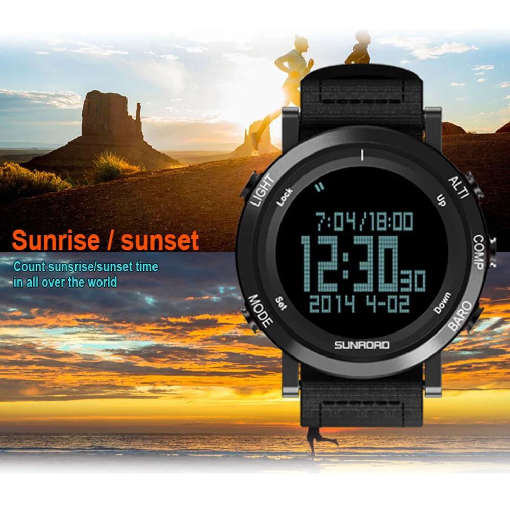 Прогноз погоды альпинистские часы Шагомер высотомер барометр компас