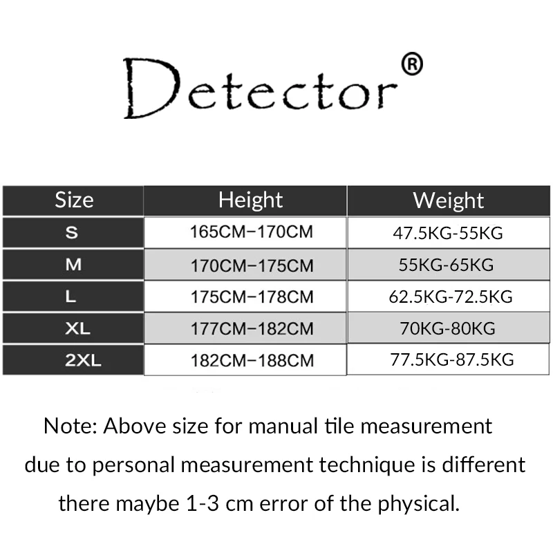 Мужские компрессионные рубашки Detector облегающие трикотажные с длинными рукавами