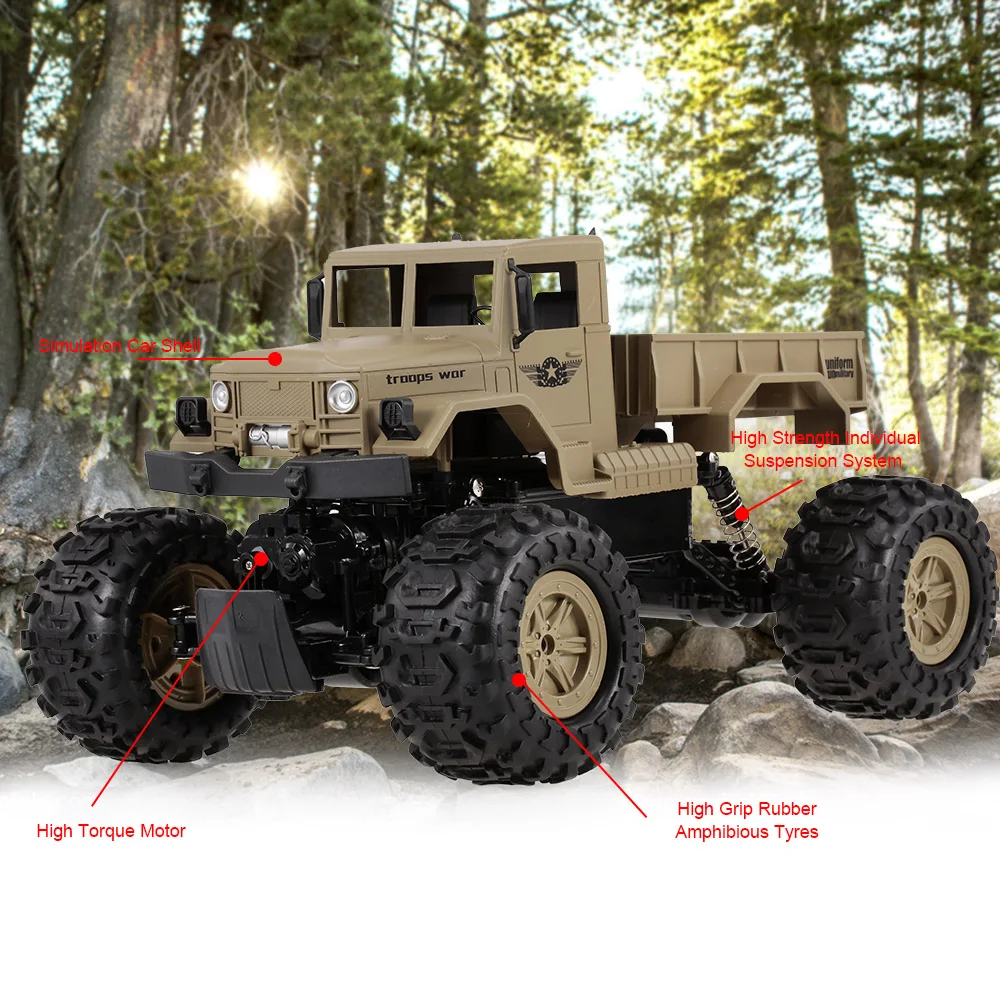 ZG C1231W Радиоуправляемый автомобиль 1/12 2 4G 4WD RTR военный амфибия водонепроницаемый