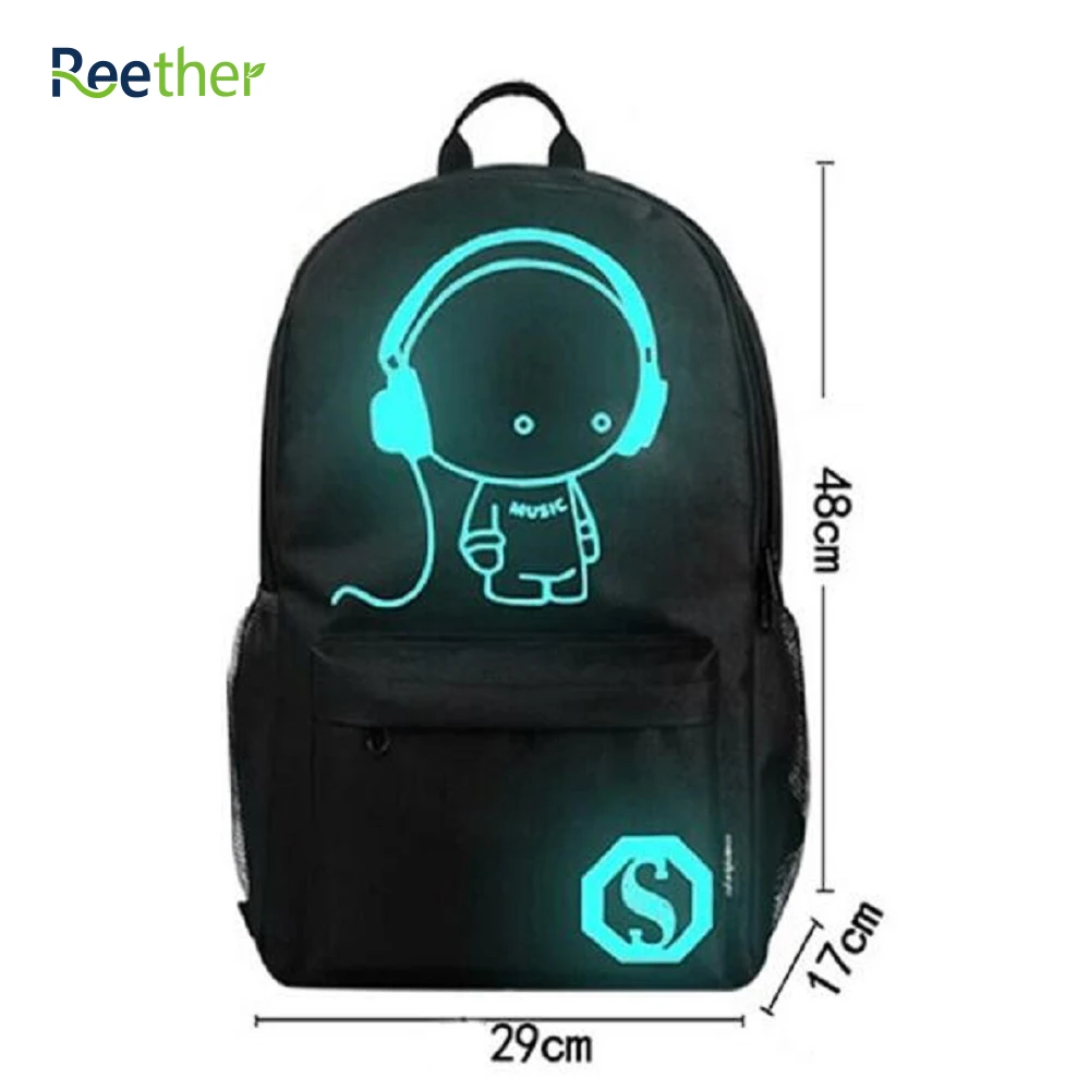 Светящийся usb порт для зарядки школьные сумки книг компьютерная светящаяся в