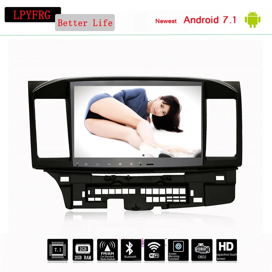 Автомобильный DVD проигрыватель с радио и видеоплеером android 10 0 4 Гб + 64 ГБ для MITSUBISHI