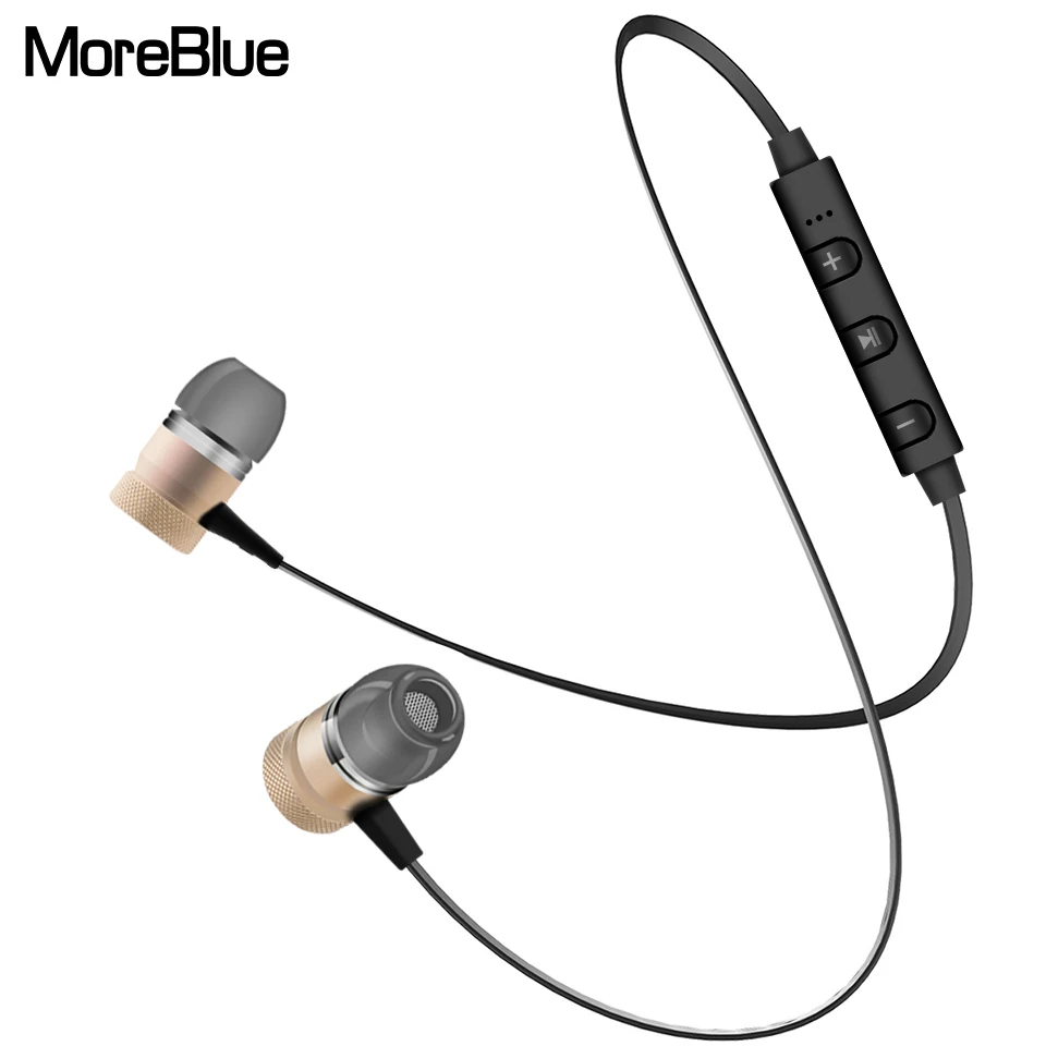 Moreblue P98 Беспроводной Bluetooth Наушники стерео наушники Спорт Бег Металл Магнитная