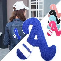 5pcslot embroidery patches letter a design for clothing hat backpack decoration mend hand made diy sewing on accessories
