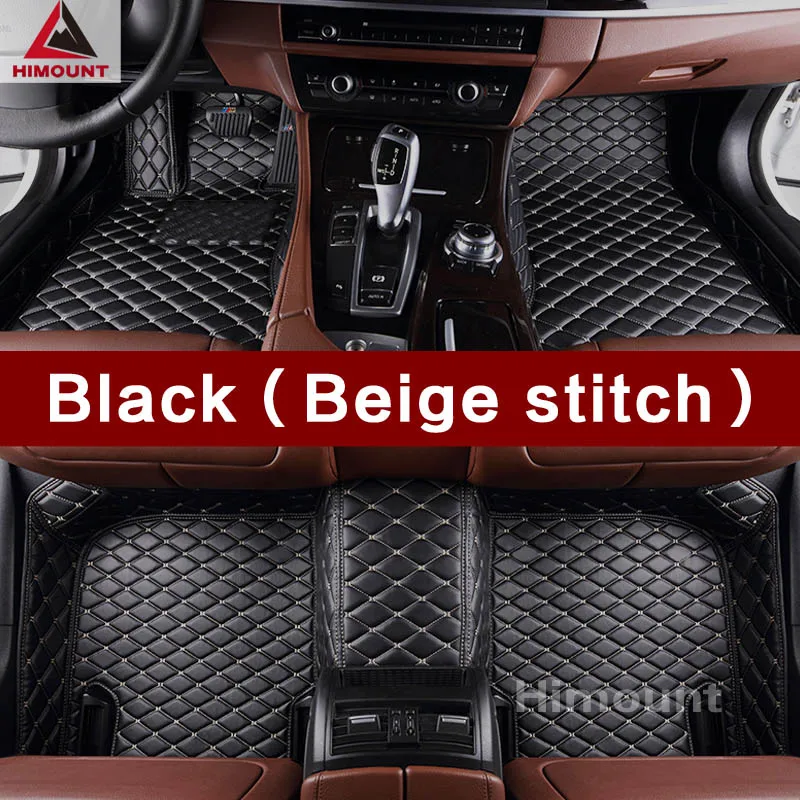 Автомобильный коврик специально для Mercedes Benz CLS E S class W218 W219 W210 W211 W212 W213 W220 W221 W222 высокое качество ковры - Название цвета: Black (Beige stitch)